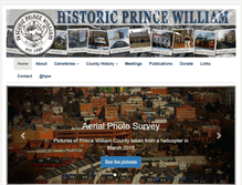 Tablet Screenshot of historicprincewilliam.org